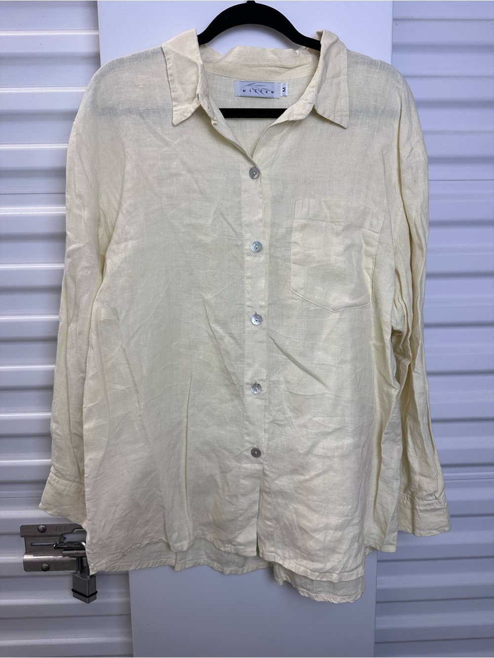 Vintage WILLOW Linen Button-Up Shirt